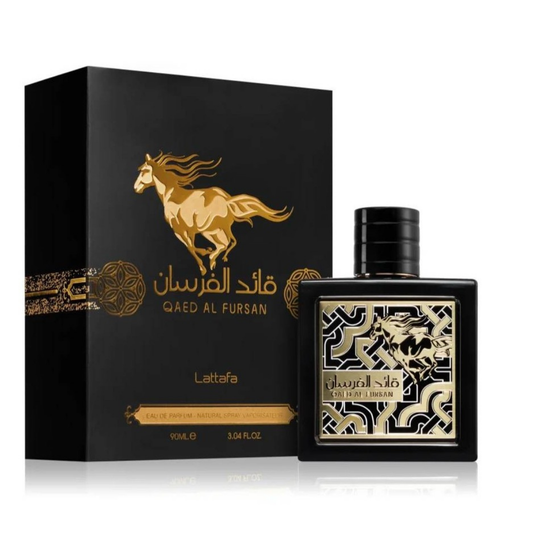 Qaed Al Fursan Black di Lattafa (Eau de Parfum) - Narah profumi